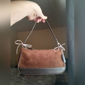 SOLD          Coach Vintage Y2k Demi Suede Bag
